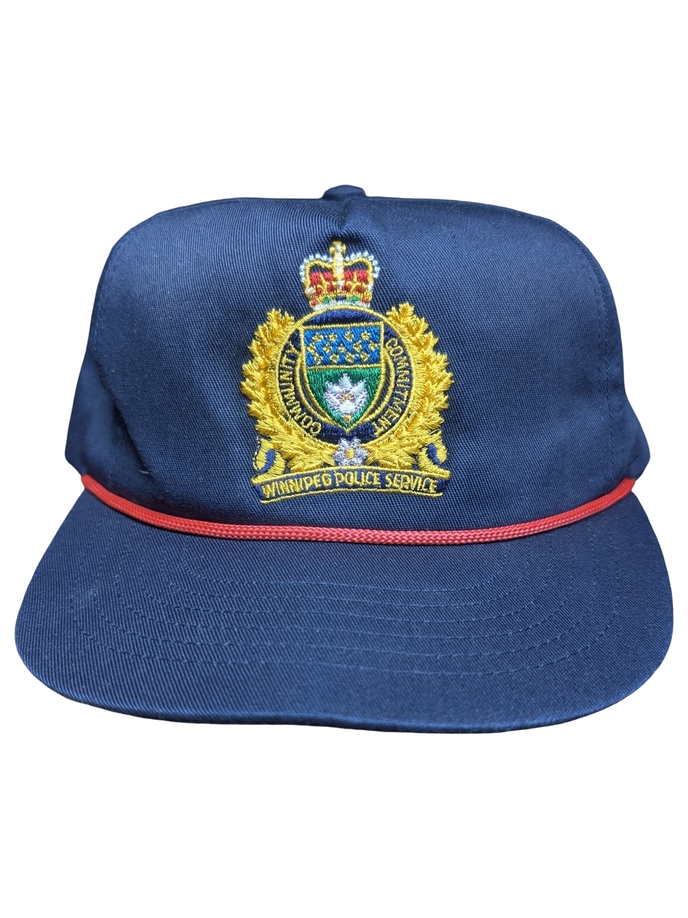 Vintage Winnipeg Police Service Snapback Hat Made in Canada | Canadiana Uniform